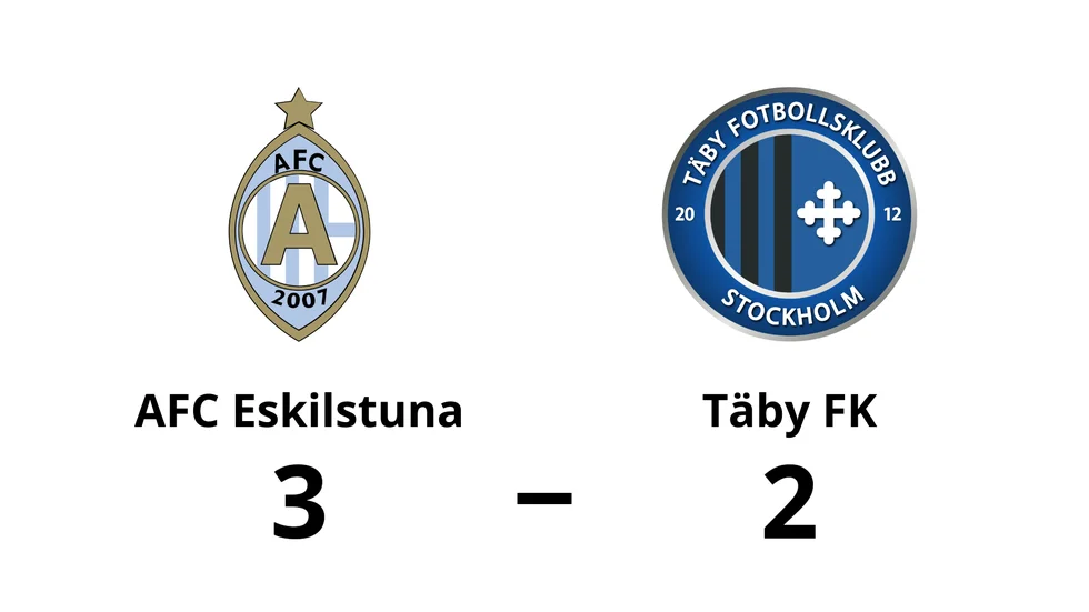 AFC Eskilstuna vann mot Täby FK