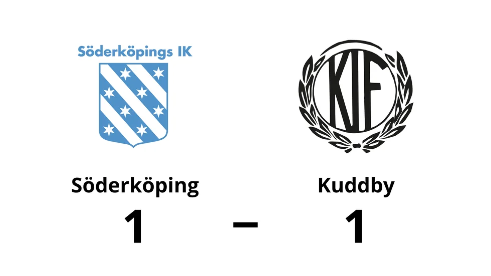 Söderköping spelade lika mot Kuddby IF