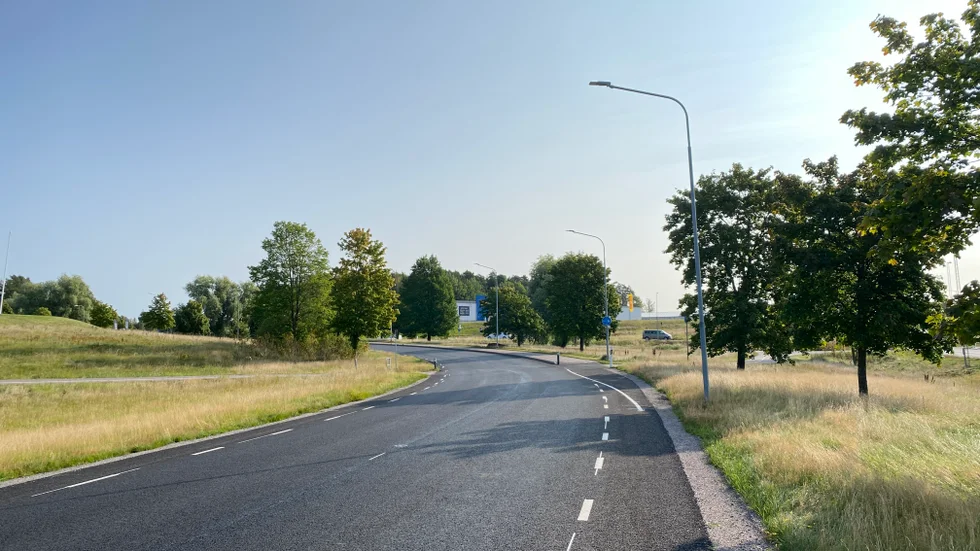 Det var vid Hårstorpsvägen som olyckan inträffade på måndagskvällen.