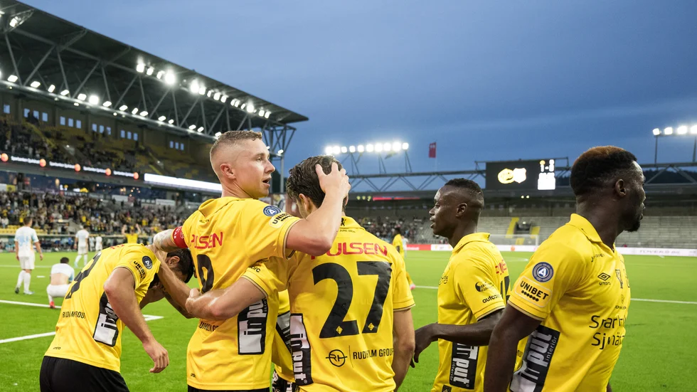 Elfsborg firar ett mål.
