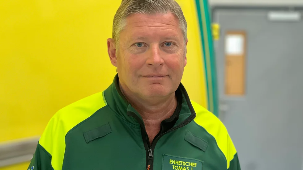 Tomas Jonsson är enhetschef på ambulansen i Eskilstuna.