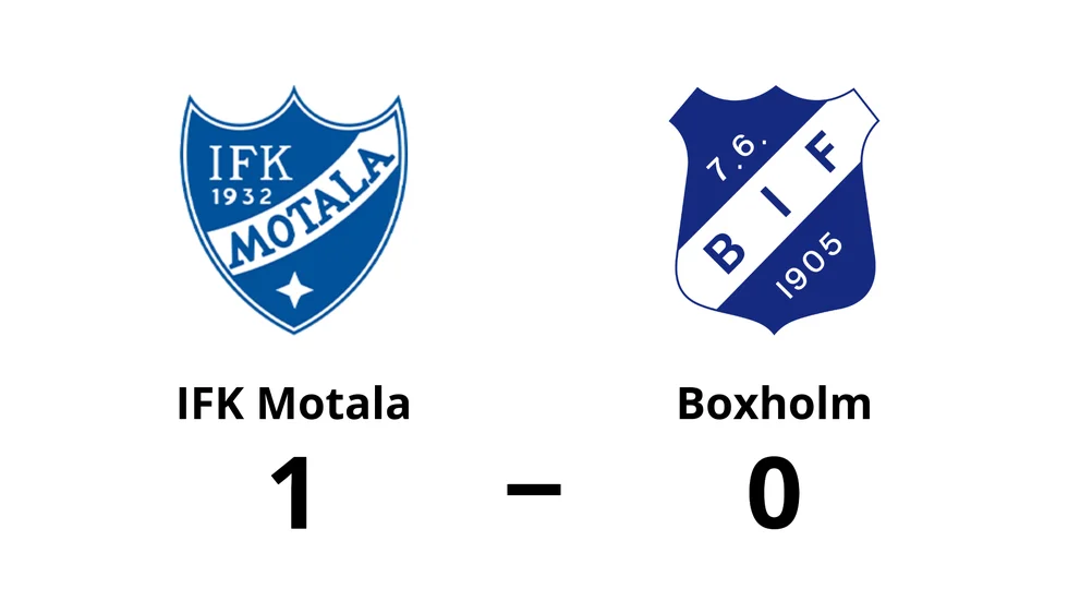 IFK Motala FK vann mot Boxholms IF