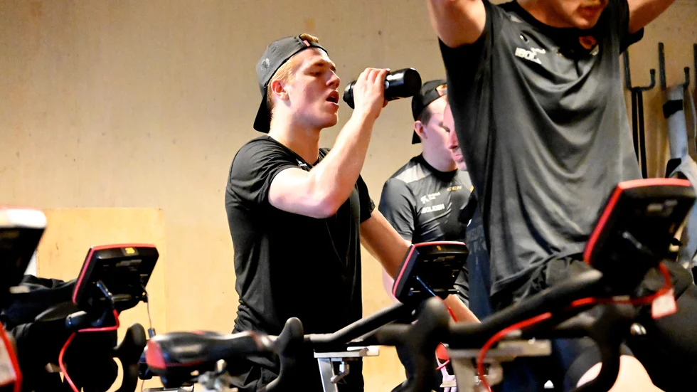 Michael Brandsegg-Nygård gjorde sitt första träningspass med Skellefteå AIK under tisdagen.