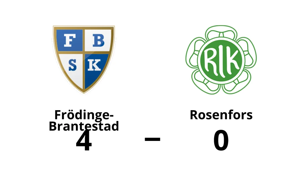 Frödinge-Brantestad vann mot Rosenfors