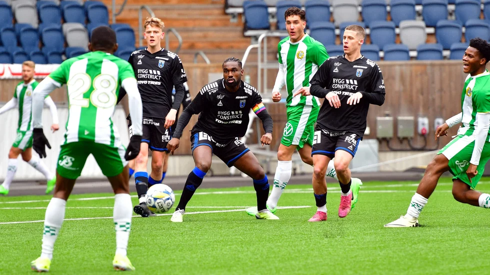 Sirius i en träningsmatch mot Hammarby på Studenternas sommaren 2024.