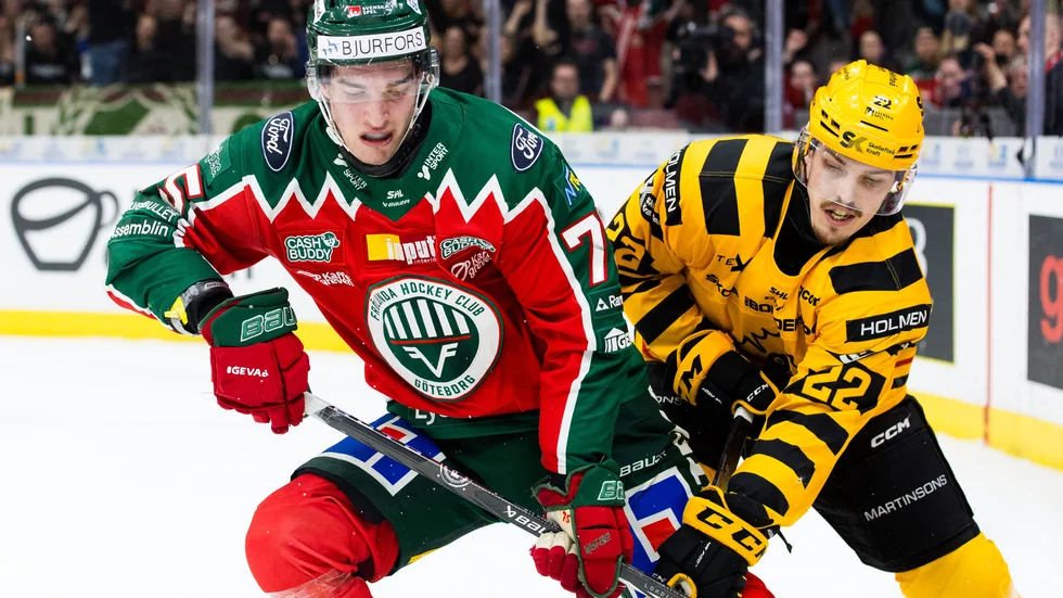 Stjärnorna i AIK hade det jobbigt i tisdagens SM-semifinal, trots att Jonathan Johnson, bilden, lyckades kvitterade till 1–1.