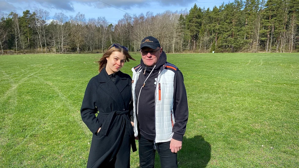 Martina Dahlström och pappa Torbjörn Dahlström är de lokala arrangörerna som ska få Diggiloo att fungera när de kommer till Jogersö i sommar.