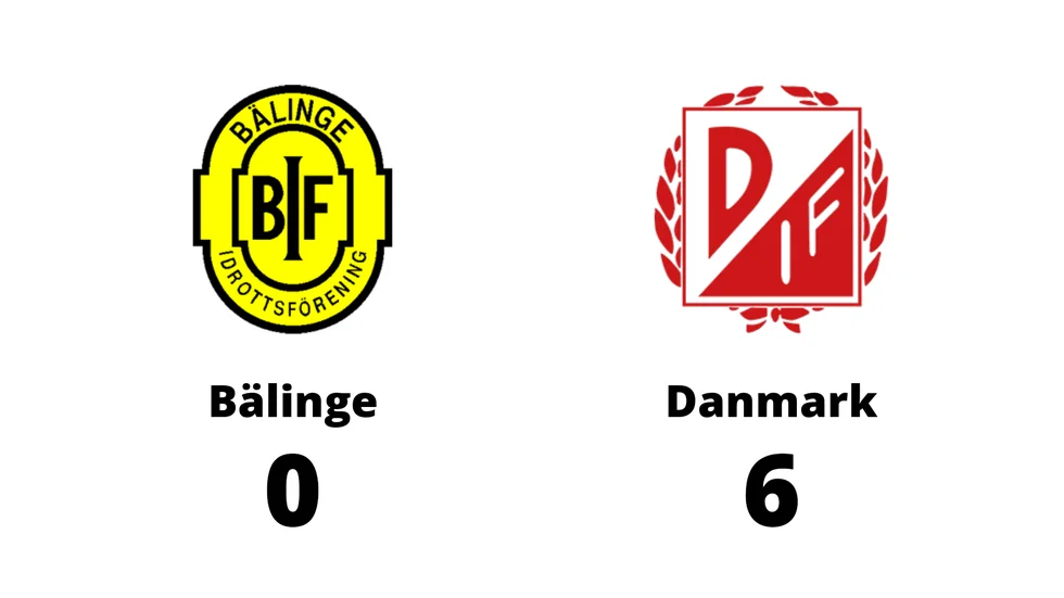 Bälinge IF förlorade mot Danmarks IF