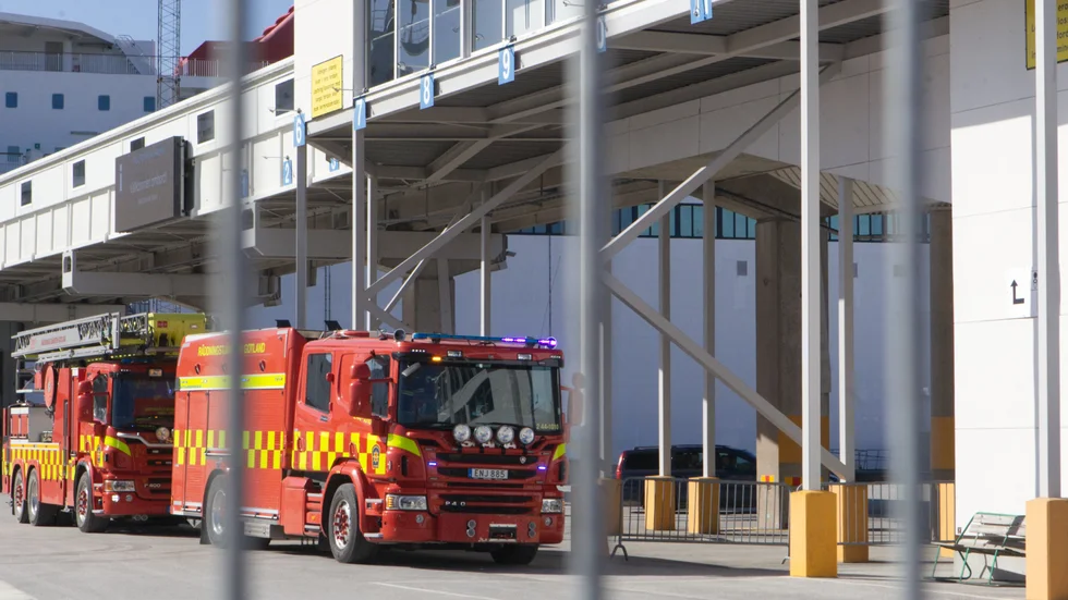 Larmet inkom klockan 15:17 under söndagseftermiddagen.