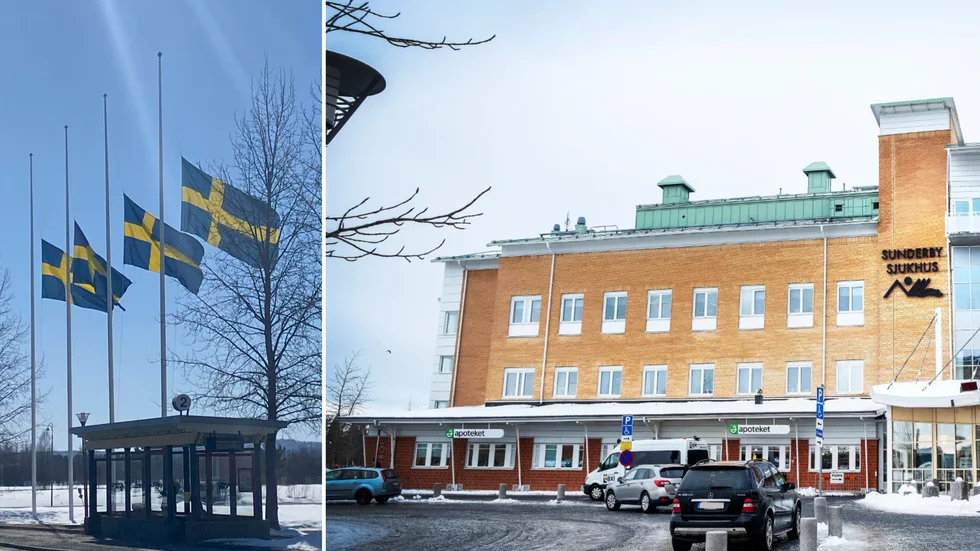 På torsdagen flaggade Sunderby sjukhus på halv stång för att hedra en kollega som begravdes under dagen.