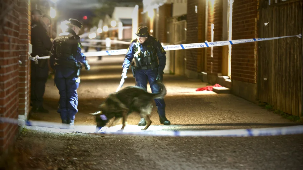 Det var här, i Atrium-området i Navestad, som en 16-årig pojke mördades på söndagskvällen.