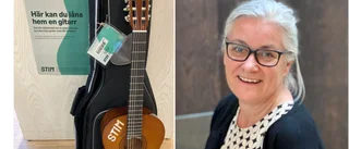 Sugen på att spela? Nu kan du låna gitarr på bibblan