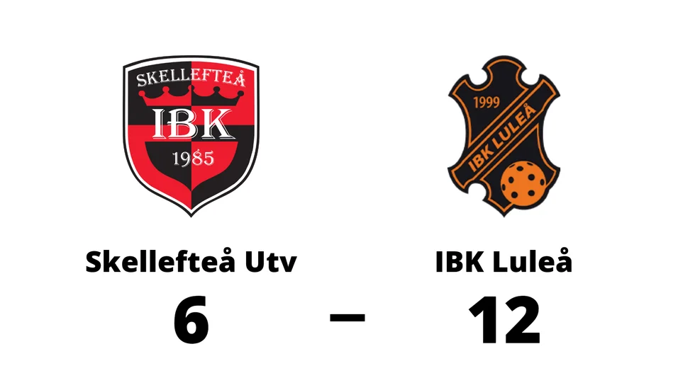 Skellefteå Utv förlorade mot IBK Luleå