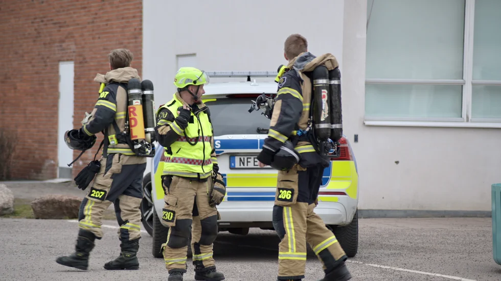Både räddningstjänst och polis ryckte ut på eftermiddagen.