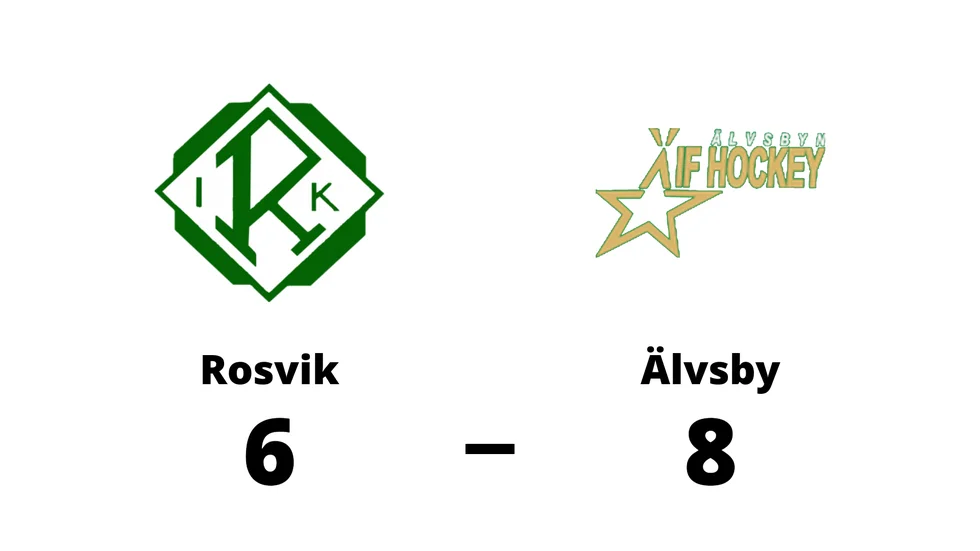 Rosvik IK förlorade mot Älvsby IF Hockey