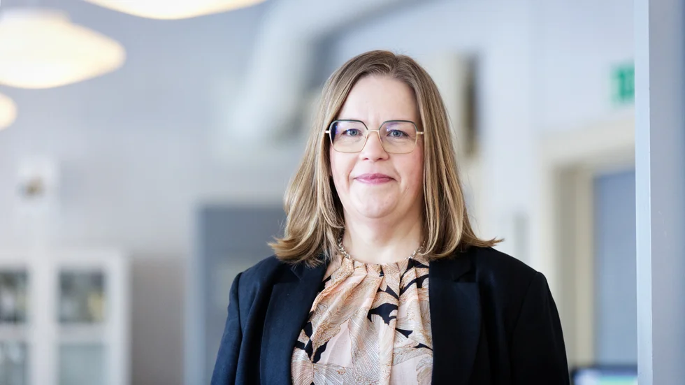Camilla Landin, rektor för restaurang- och livsmedelsprogrammet, gläds åt att det blir en ny klass till hösten efter förra årets nollintag. (Arkivbild)