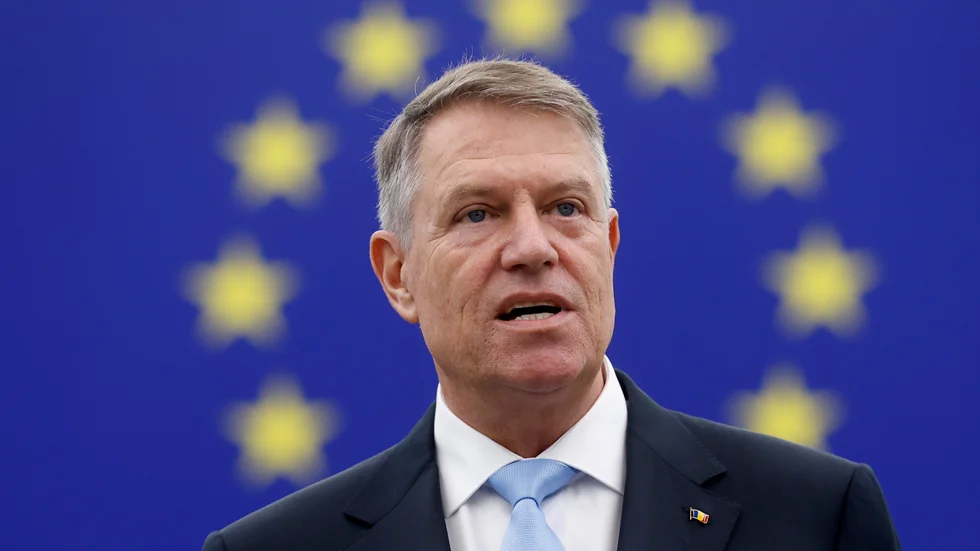 Rumäniens president Klaus Iohannis. Arkivbild.