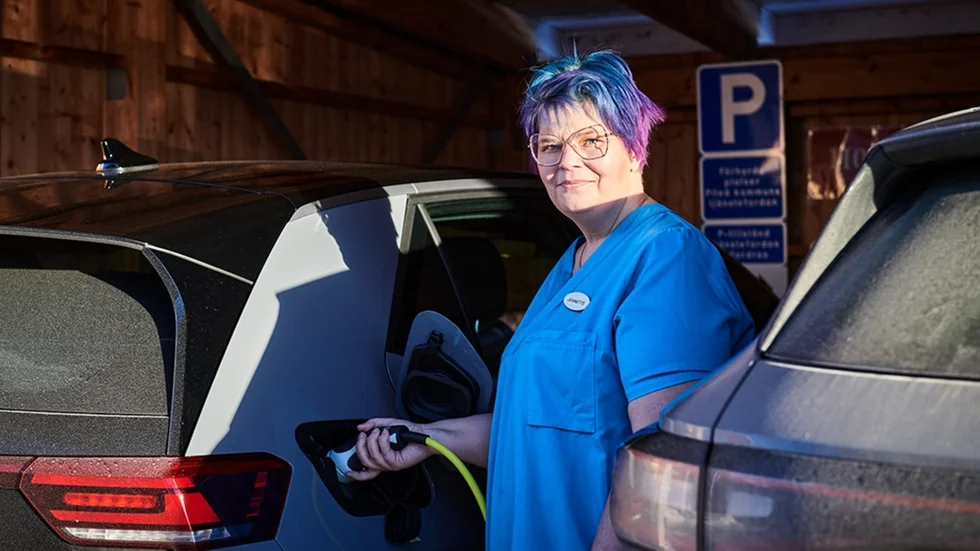 Jeanette Jonsson är nöjd över att slippa tanka.