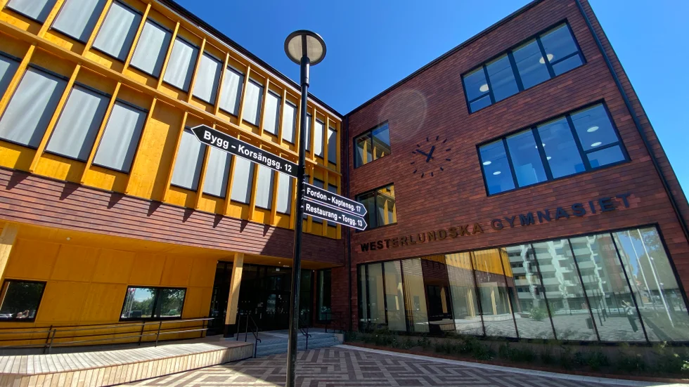 Westerlundska gymnasiet.