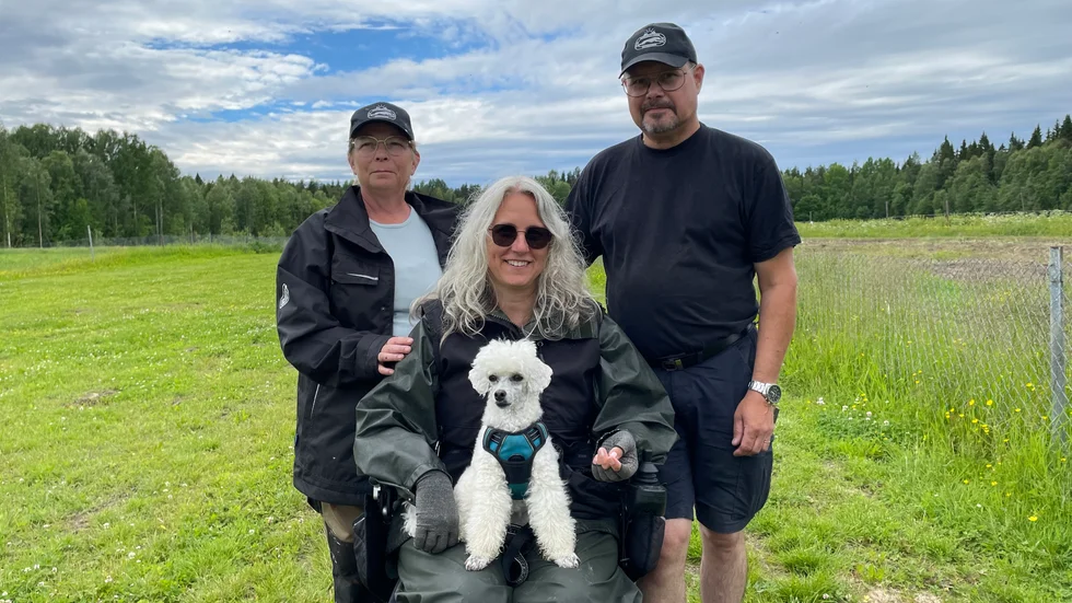 Marita Pettersson, marknadsansvarig, Soili-Jeanette Karppinen, styrelseledamot och Janne Ylivainio, ordförande Norrbottens Hundkapp, vill att alla ska känna sig välkomna till Bodens Hundcenter. 