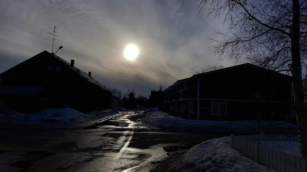 Solnedgång i Haparanda.