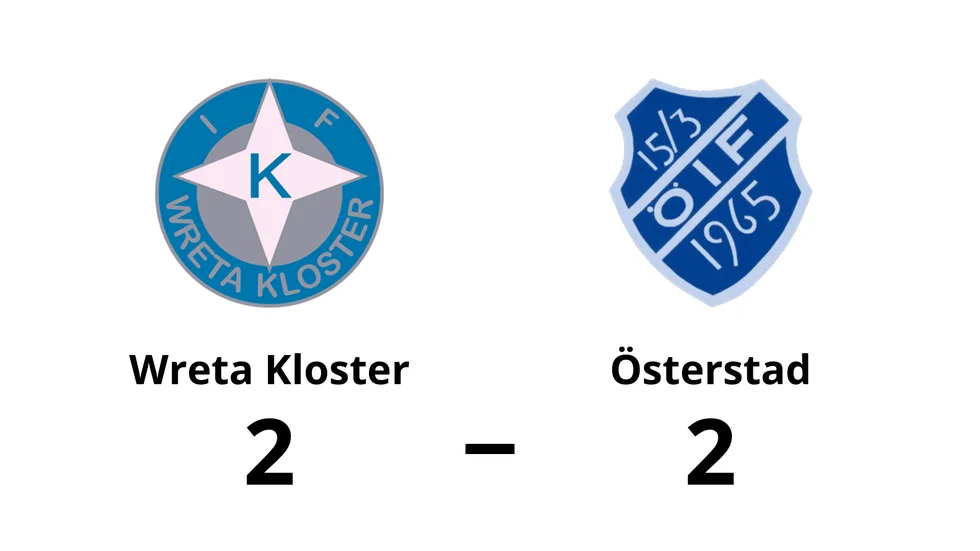 IFK Wreta Kloster spelade lika mot Österstads IF
