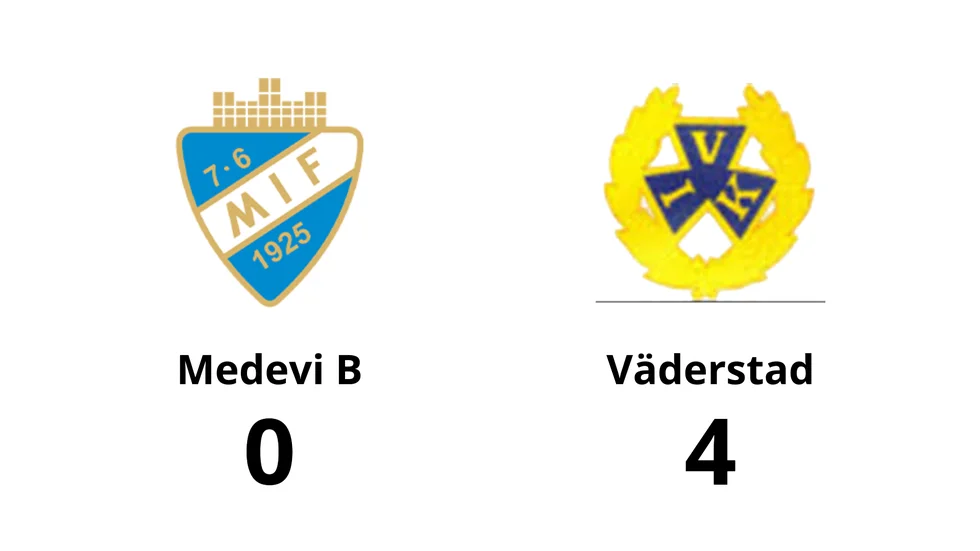 Medevi IF B förlorade mot Väderstads IK