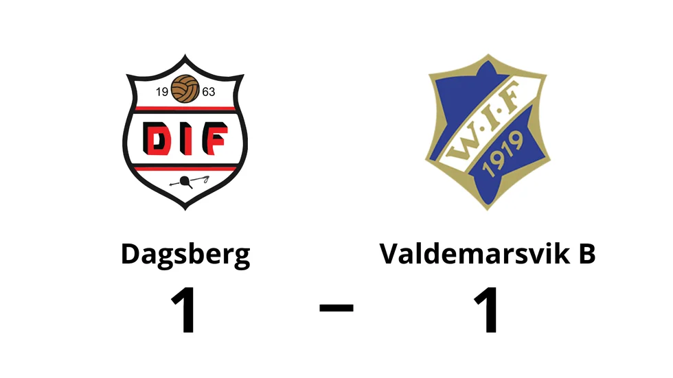 Dagsberg spelade lika mot Valdemarsviks IF B