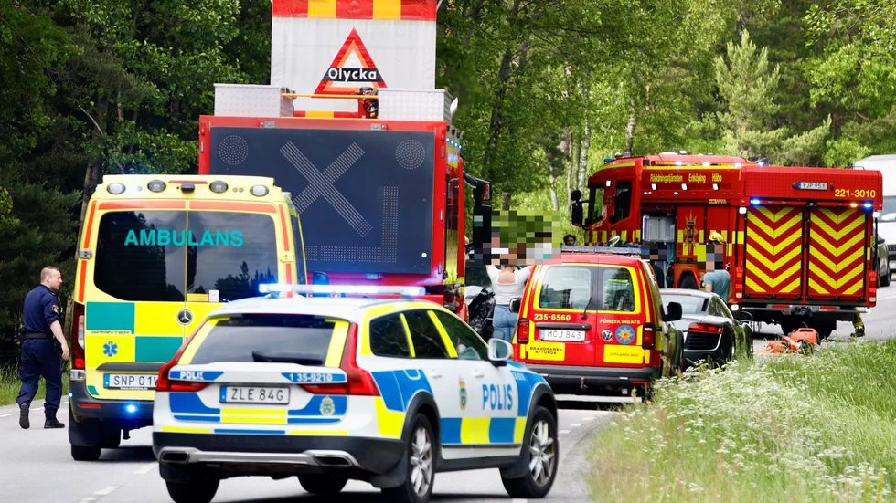 Olyckan inträffade på lördagseftermiddagen.