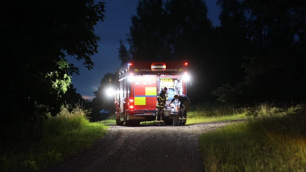 Räddningstjänsten fick rycka ut på en markbrand under torsdagskvällen.
