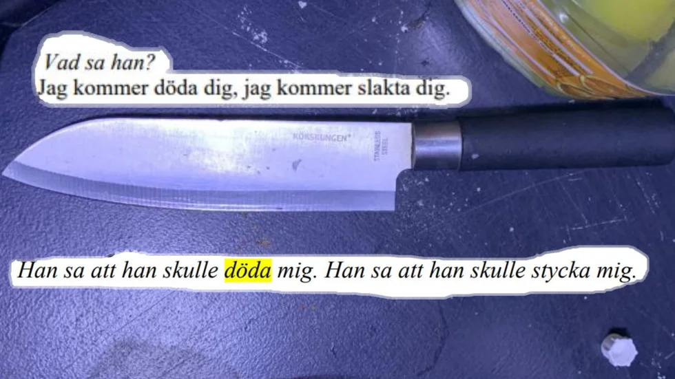 Hoten som den nu dömde mannen utdelade till granne, inneboende och en missnöjd kund. 
