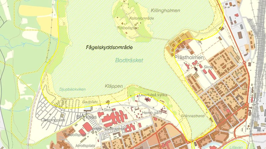 Fågelskyddsområde, Bodsjön