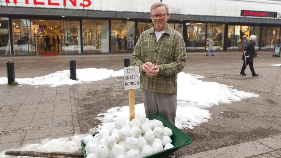 Redo med snöbollarna.