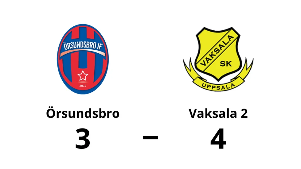 Örsundsbro IF förlorade mot Vaksala SK 2