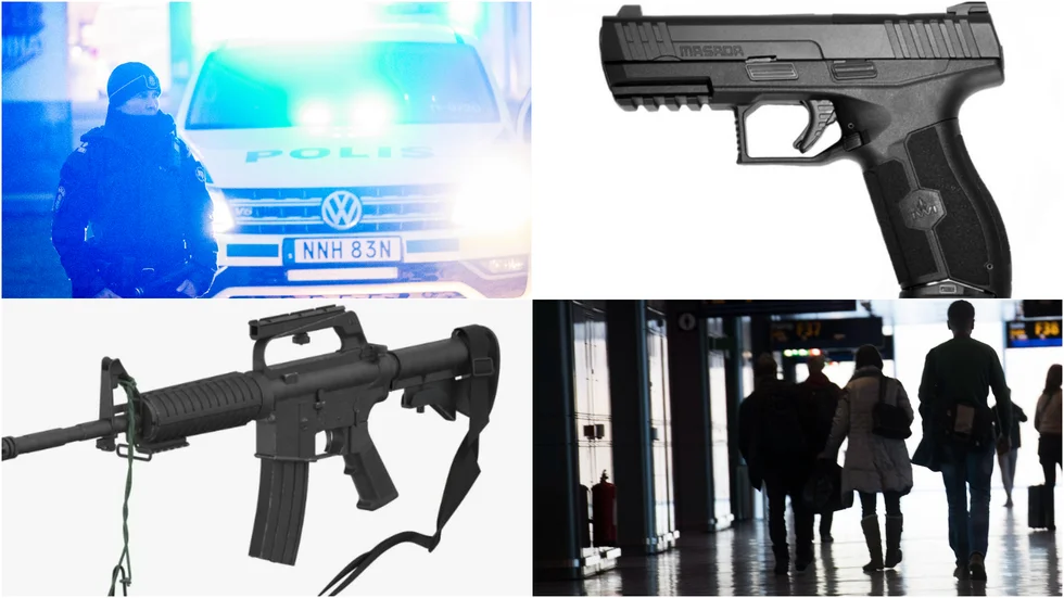 De fyra ungdomarna greps med flera, tunga vapen. Nu åtalas samtliga för grov brottslighet.