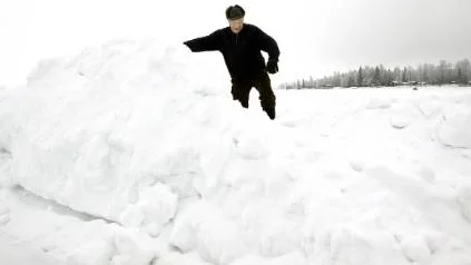 "Skotern välte när jag skulle över vallen", berättar Elof Wikström. FOTO: Bengt-Åke Persson