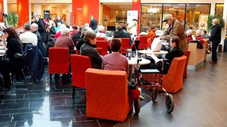 Många lockades att delta under SV Arenas första arrangemang i Kalix som handlade om framtidens äldreboende.