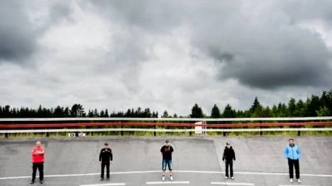 Glödhett möte. Kampen mellan klubbkompisarna Fredrik Tiger och Linus Westman går vidare i rallycross-SM.