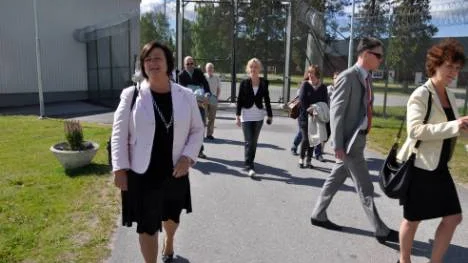 Solsken mötte Ewa Persson Göransson när hon anlände till Johannisberg.