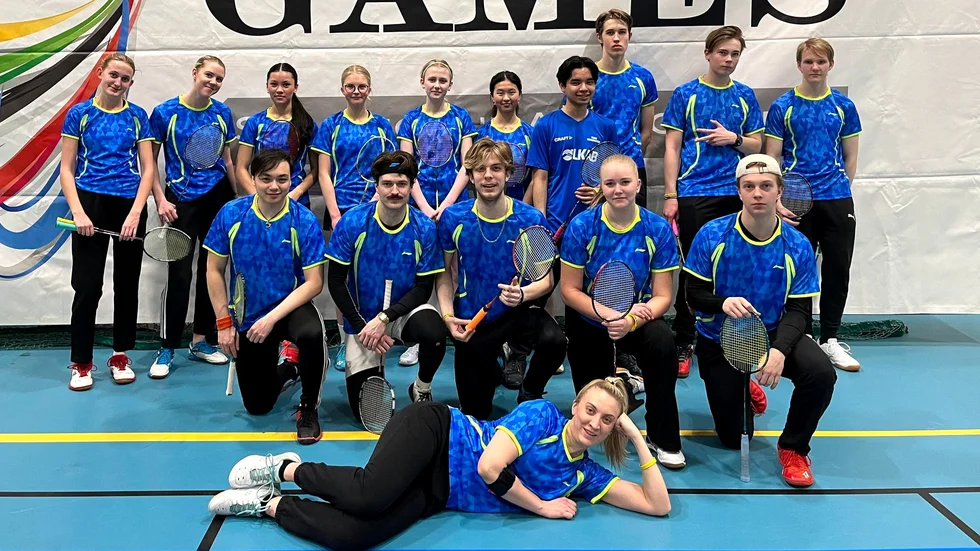 Sveriges (Norrbottens) badmintonlag tog silver i Barents Winter Games i norska Narvik och Bodö. 
