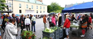 Ingen trängsel på Bondens marknad