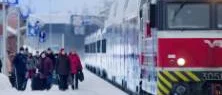 Finland trotsar kylan - här rullar tågen