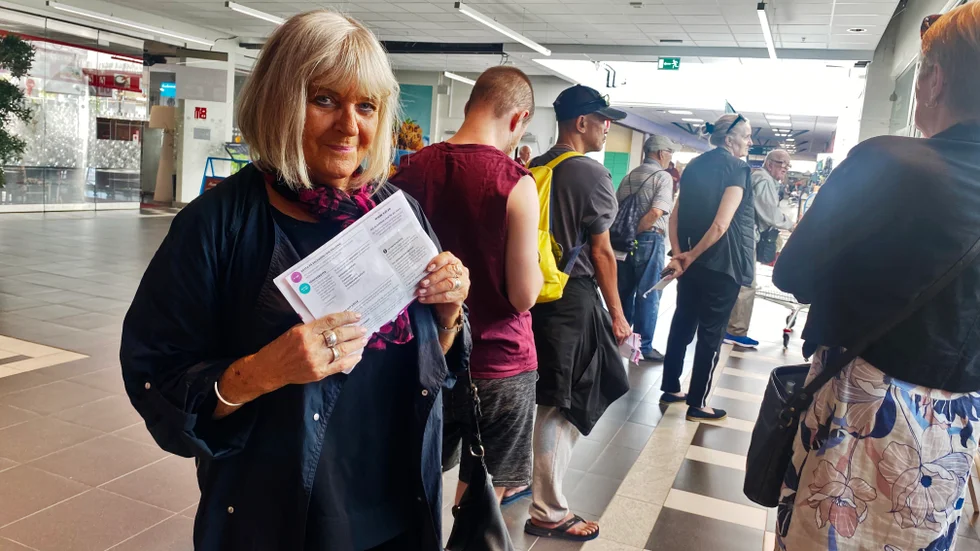 Eva Flemming utnyttjade möjligheten till förtidsröstning. "Jag vet precis vad jag ska rösta på", säger hon.