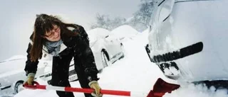 Snön skapade stora problem i stan