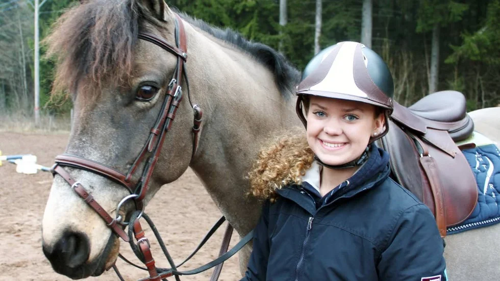 SM-ekipage. Isabell Lindell och Foxtown Elderberry gjorde sin bästa  tävling tillsammans på SM.