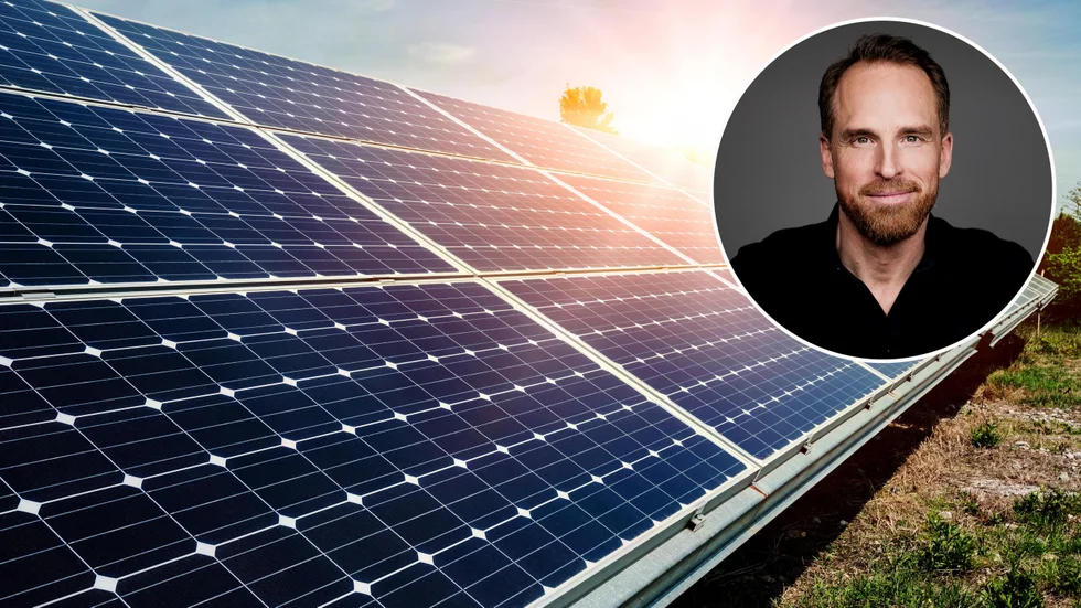 Den enorma solcellsparken ska förse Kolmården och Gröna Lund med el. "Ett naturligt steg för oss", säger Christer Fogelmarck, på Parks and Resorts.