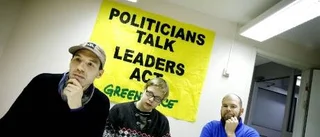 Greenpeace på plats i stan