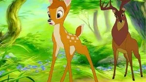 Traditionell animationsstil. Tyvärr har "Bambi 2" hämtat även könsrollerna från 1940-talet. Foto: Buena Vista
