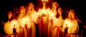 Stämningsfullt när lucia kröntes