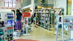 Kooperativ. Dieselverkstadens bibliotek drivs som ett personalkooperativ.Foto: Bertil Ericson/Scanpix